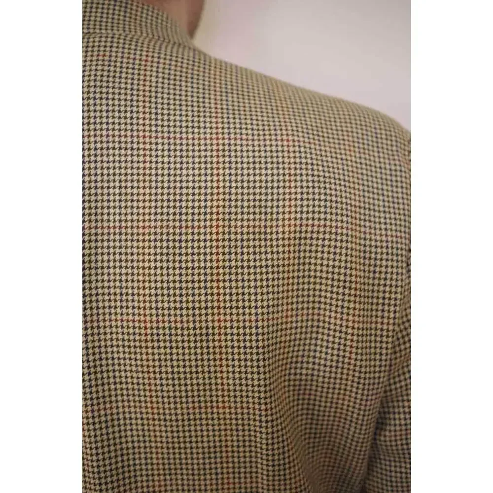 RALPH LAUREN CHAPS Mens Wool Houndstooth SPORTS COAT Blazer JACKET 42R